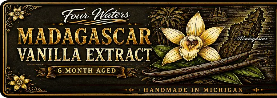 Pure Vanilla Extract label